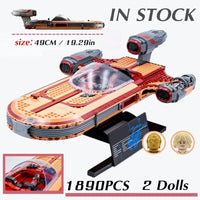 Thumbnail for Building Blocks MOC UCS Star Wars Luke Skywalker’s Landspeeder Bricks Toys Construction Set Toys - 10