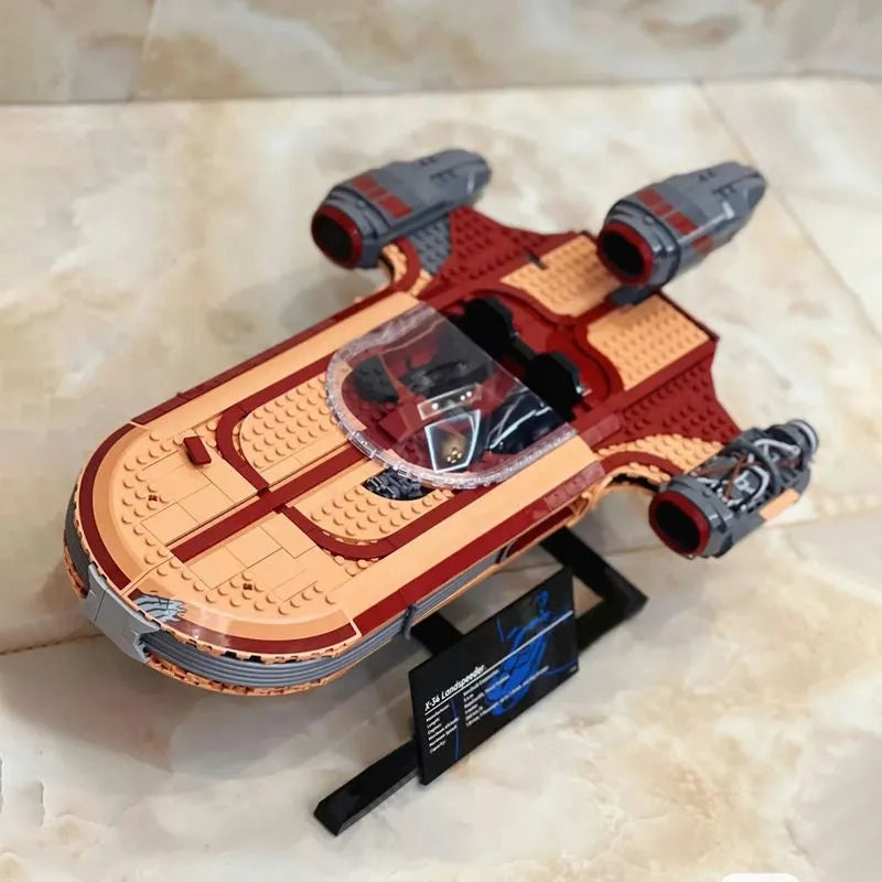 Building Blocks MOC UCS Star Wars Luke Skywalker’s Landspeeder Bricks Toys Construction Set Toys - 8