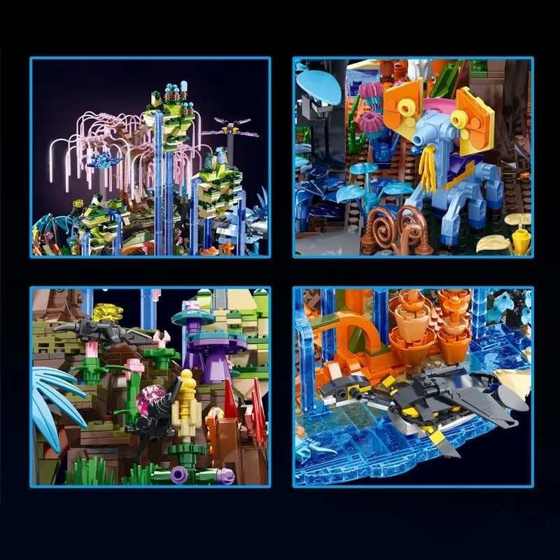 Building Blocks Building Blocks MOC Illuminated World of Pandora Bricks Toy Construction Set Toys - 10