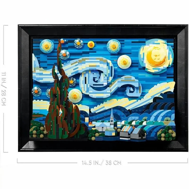 Van Gogh's 'The Starry Night' reimagined by LEGO in 2,316 bricks