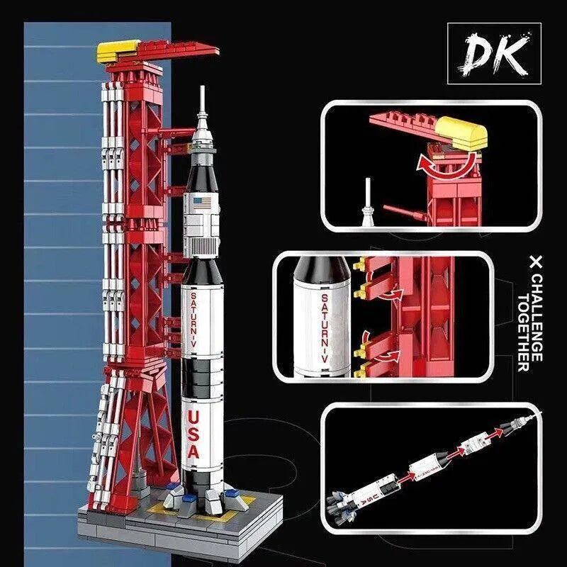 Apollo Saturn V Tower Bricks Kids Toys 7022