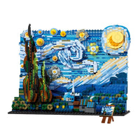 Thumbnail for Building Blocks MOC Ideas Famous Paint Starry Night Bricks Toys DK3001 Construction Set Toys - 1