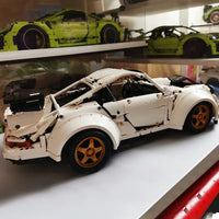 Thumbnail for Building Blocks MOC Porsche 911 Widebody Classic Racing Car Bricks Toy QC016 Construction Set Toys - 9