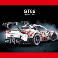 Thumbnail for Building Blocks Tech MOC Toyota GT86 Classic Sports Car Bricks Toy 23002 Construction Set Toys - 3