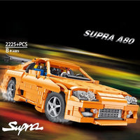 Thumbnail for Building Blocks Tech MOC Toyota Supra A80 Classic Sports Car Bricks Toy QC018 Construction Set Toys - 2