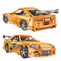 Thumbnail for Building Blocks Tech MOC Toyota Supra A80 Classic Sports Car Bricks Toy QC018 Construction Set Toys - 1