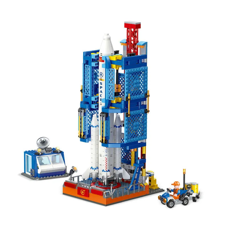 Building Blocks Building Block MOC Ideas Space Launch Center Bricks Toys Construction Set Toys - 1