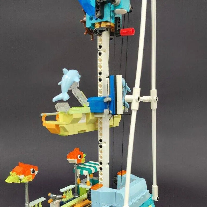 Building Blocks Building Blocks Ideas Under Water Deep Sea Lift Bricks Toys Construction Set Toys - 10