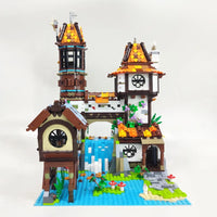 Thumbnail for Building Blocks Expert Creator Medieval Town Riverside Scholars Bricks Toy EU Construction Set Toys - 4