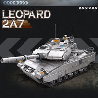 Thumbnail for Building Blocks Military WW2 Leopard 2A7 Main Battle Tank Bricks Toy Construction Set Toys - 2