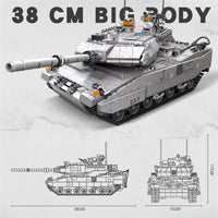 Ensemble de briques MOC de réservoir militaire Leopard 2 WW2 – Toy Brick  Lighting