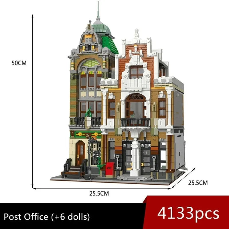 Building Blocks MOC 89126 Creator Expert City Post Office Bricks Toy - 3
