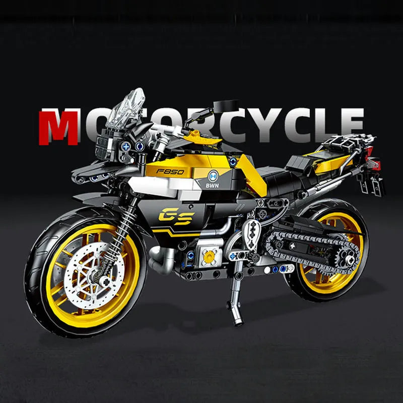 Building Blocks MOC 91025 BMW F850 GS Bike Motorcycle Bricks Toys Construction Set Toys - 3