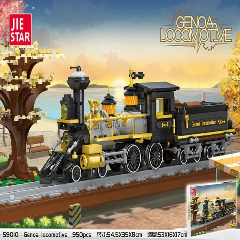 MOC Locomotive City Train Toys 59010
