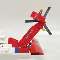 Thumbnail for Building Blocks MOC Military MH-60T Armed Rescue Helicopter Bricks Toys Construction Set Toys - 9