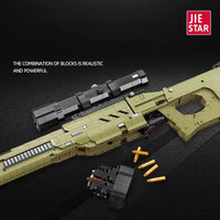 Thumbnail for Building Blocks MOC Military Super AWP Sniper Rifle Gun Bricks Toy 58022 Construction Set Toys - 2