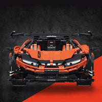 Thumbnail for Building Blocks MOC RC Motorized P1 Hypercar Super Racing Car Bricks Toy 91104 Construction Set Toys - 5