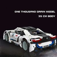 Thumbnail for Building Blocks Tech Expert MOC BMW I8 Super Racing Car Bricks Toy 92016 Construction Set Toys - 4