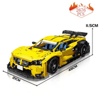 Thumbnail for Building Blocks Tech MOC BMW M4 DTM Sports Racing Car Bricks Toy Construction Set Toys - 2