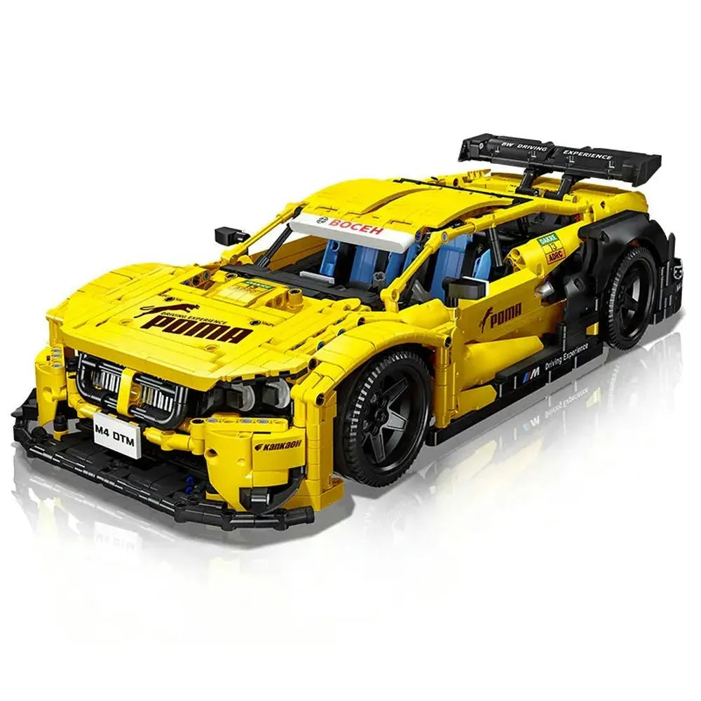 Building Blocks Tech MOC BMW M4 DTM Sports Racing Car Bricks Toy Construction Set Toys - 1