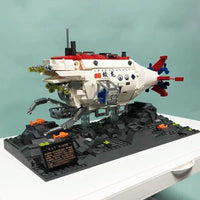 Thumbnail for Building Blocks Military Manned Deep Sea Submarine Ship Bricks Toys Construction Set Toys - 4