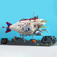 Thumbnail for Building Blocks Military Manned Deep Sea Submarine Ship Bricks Toys Construction Set Toys - 7