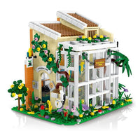 Thumbnail for Building Blocks Expert City Ecological Park House LED Bricks Toys 031063 Construction Set Toys - 1