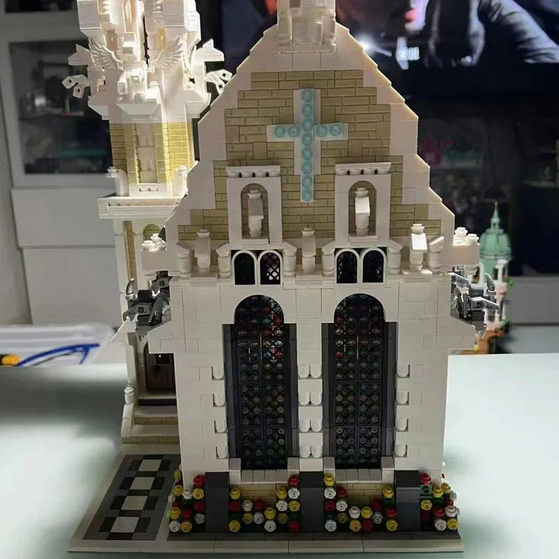 MOC Creator Expert Medieval City Church Bricks Toy 033006