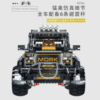 Thumbnail for Building Blocks Tech MOC Off-Road SUV Mountain Truck Bricks Toy 022016-1 Construction Set Toys - 4