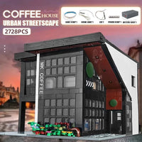 Thumbnail for Building Blocks City Street Experts MOC Modern Coffee House Bricks Toys Construction Set Toys - 1