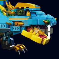 Thumbnail for Building Blocks Creative Expert Frost Ocean Dragon Robot APP RC Bricks Toys - 3