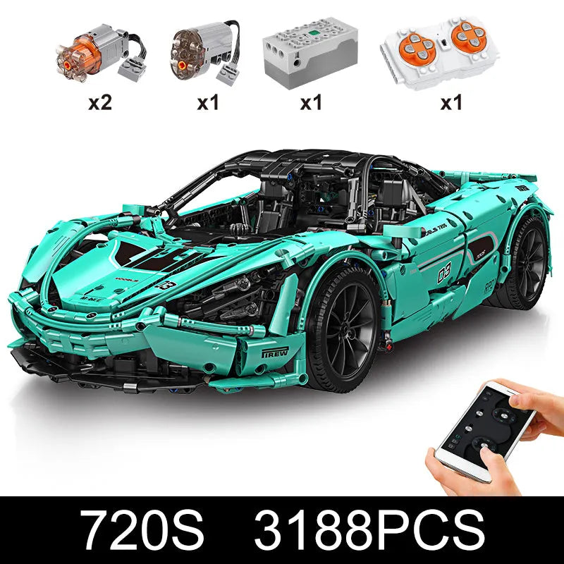 Building Blocks MOC 13167D RC McLaren 720S Sports Racing Car Bricks Toys Construction Set Toys - 1