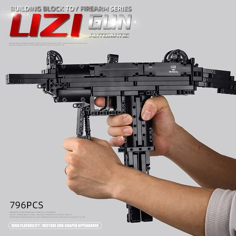 MOC 14006 Military UZI SMG Sub Machine Gun Bricks Toy