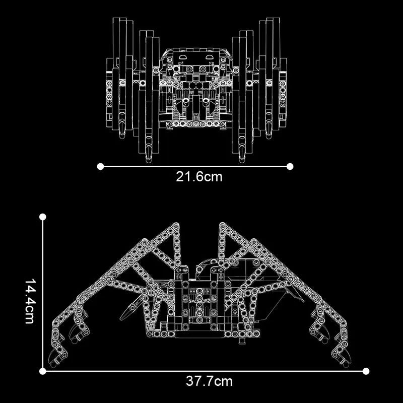 Building Blocks MOC 15053 Technical RC Robot Red Spider Bricks Toys Construction Set Toys - 5