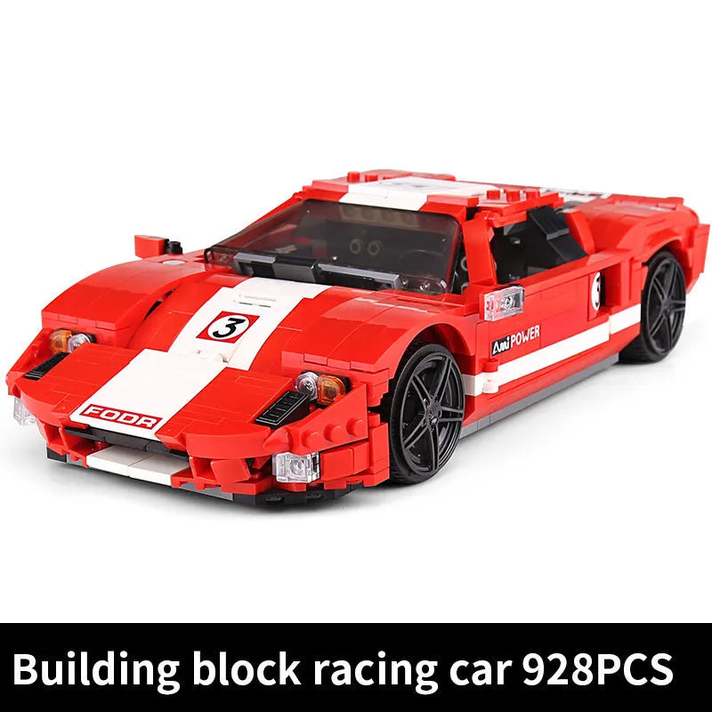 Building Blocks MOC 2005 Ford GT Racing Sports Car Bricks Toys 10001 Construction Set Toys - 1