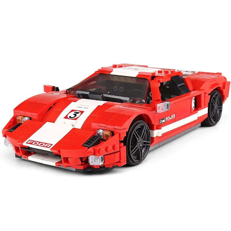 Building Blocks MOC 2005 Ford GT Racing Sports Car Bricks Toys 10001 Construction Set Toys - 4