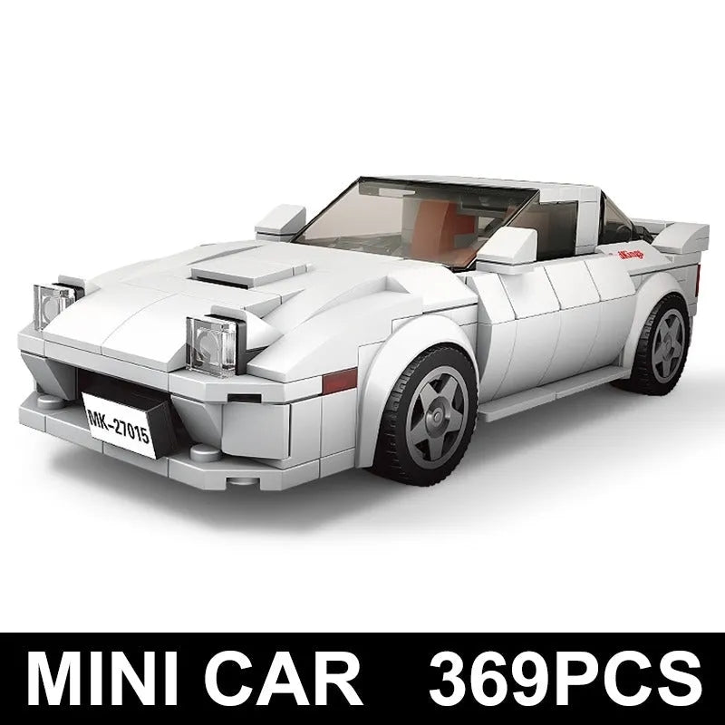 Building Blocks MOC 27015 Mini Mazda RX-7 Supercar Sports Car Bricks Toy Construction Set Toys - 2