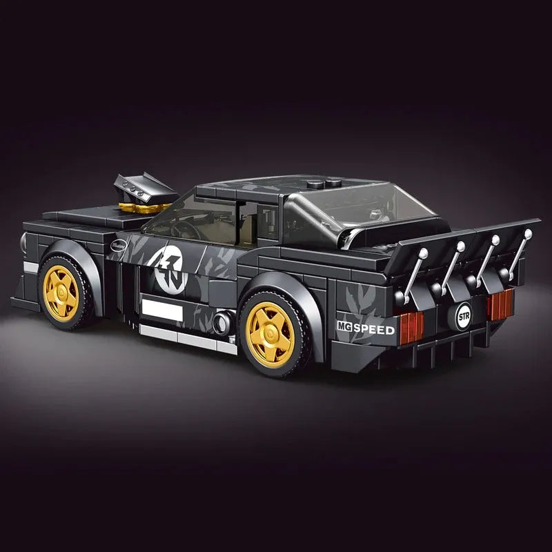 Building Blocks MOC 27024 Mini 1965 Muscle Mustang Racing Car Bricks Toys Construction Set Toys - 9