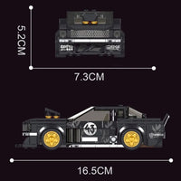 Thumbnail for Building Blocks MOC 27024 Mini 1965 Muscle Mustang Racing Car Bricks Toys Construction Set Toys - 7