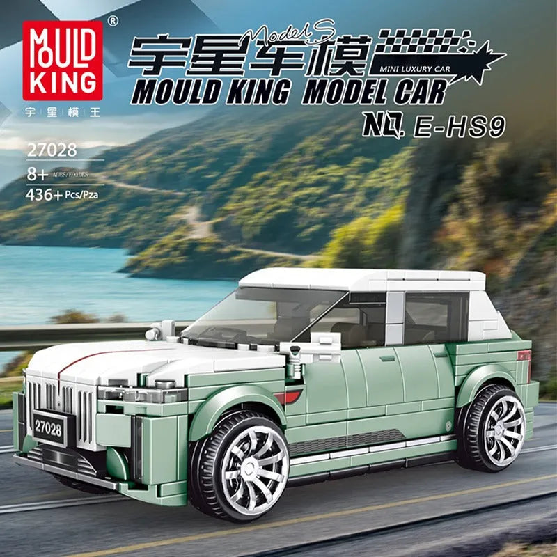 Building Blocks MOC 27028 Mini Hong qi HS9 Racing Super Car Bricks Toys Construction Set Toys - 2