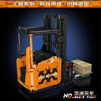 Thumbnail for Building Blocks MOC APP Motorized RC Shelf Forklift Reach Truck Bricks Toy Construction Set Toys - 9