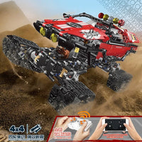 Thumbnail for Building Blocks MOC APP RC Polar Explorer Tracked Vehicle Bricks Toys Construction Set Toys - 7