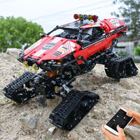 Thumbnail for Building Blocks MOC APP RC Polar Explorer Tracked Vehicle Bricks Toys Construction Set Toys - 4