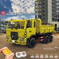 Thumbnail for Building Blocks MOC APP RC Tech Three Way Dump Truck Bricks Toys 17012 Construction Set Toys - 7