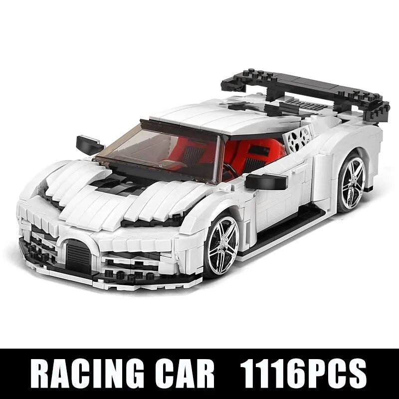 Building Blocks MOC Bugatti 110 Special Sport Racing Car Bricks Toys 10004 Construction Set Toys - 15