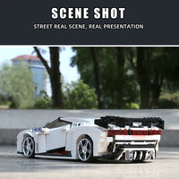 Thumbnail for Building Blocks MOC Bugatti 110 Special Sport Racing Car Bricks Toys 10004 - 8