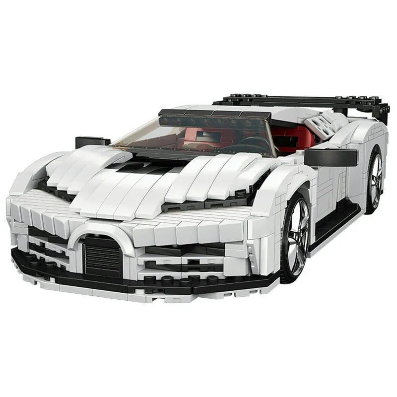 Building Blocks MOC Bugatti 110 Special Sport Racing Car Bricks Toys 10004 - 11