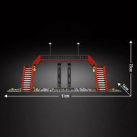 Thumbnail for Building Blocks MOC City Railroad Crossing Train Railway Bricks Toy 12008 Construction Set Toys - 6