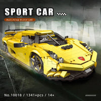 Thumbnail for Building Blocks MOC Classic Sports Racing Car Koenigsegg Regera Bricks Toy Construction Set Toys - 3