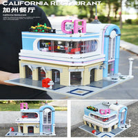 Thumbnail for Building Blocks MOC Creator Expert California Downtown Diners Bricks Toy Construction Set Toys - 6